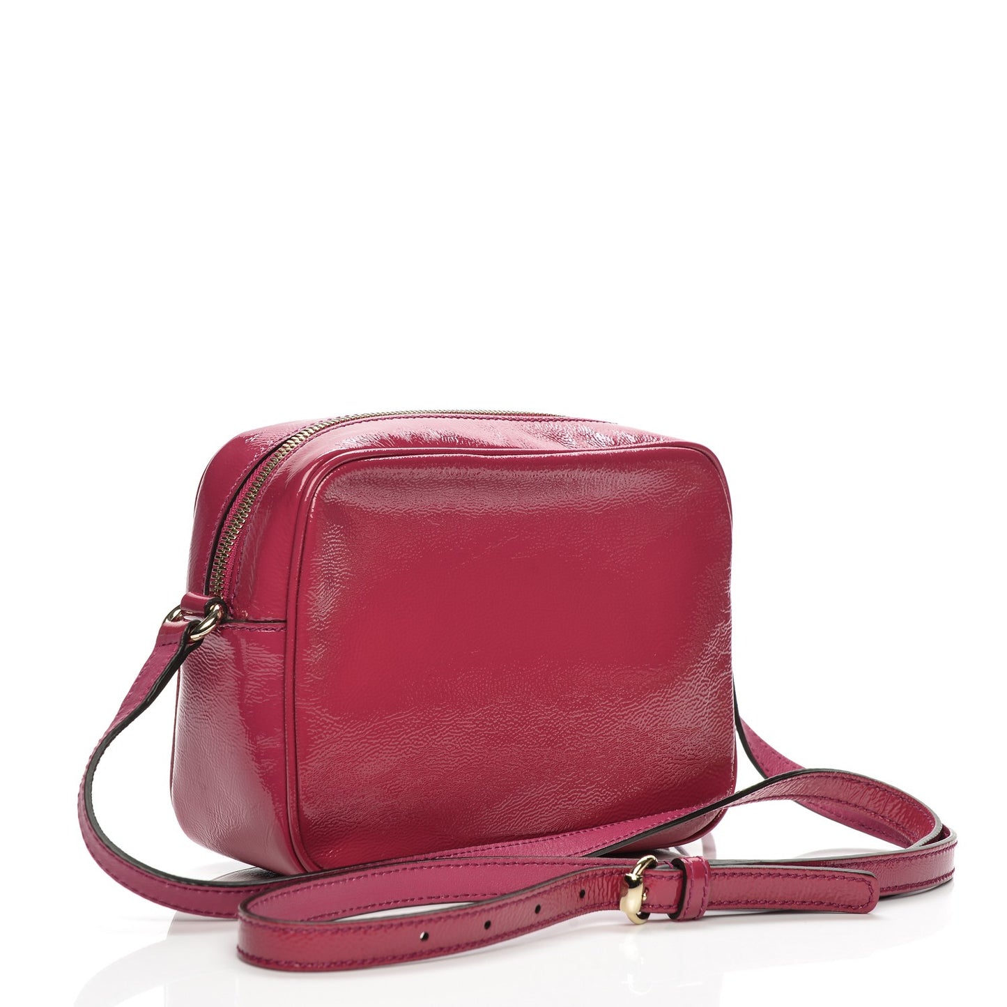 Soft Patent Small Soho Disco Bag Bright Bougainvillea