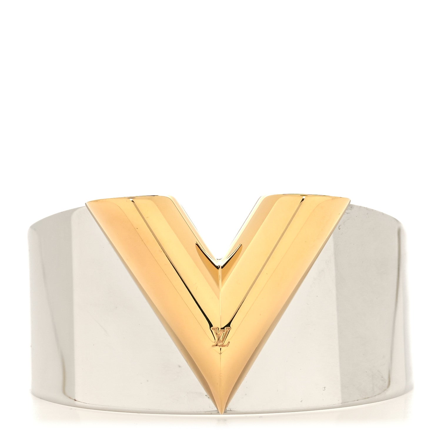 Louis Vuitton Metal Essential V Cuff Silver 1 of 4