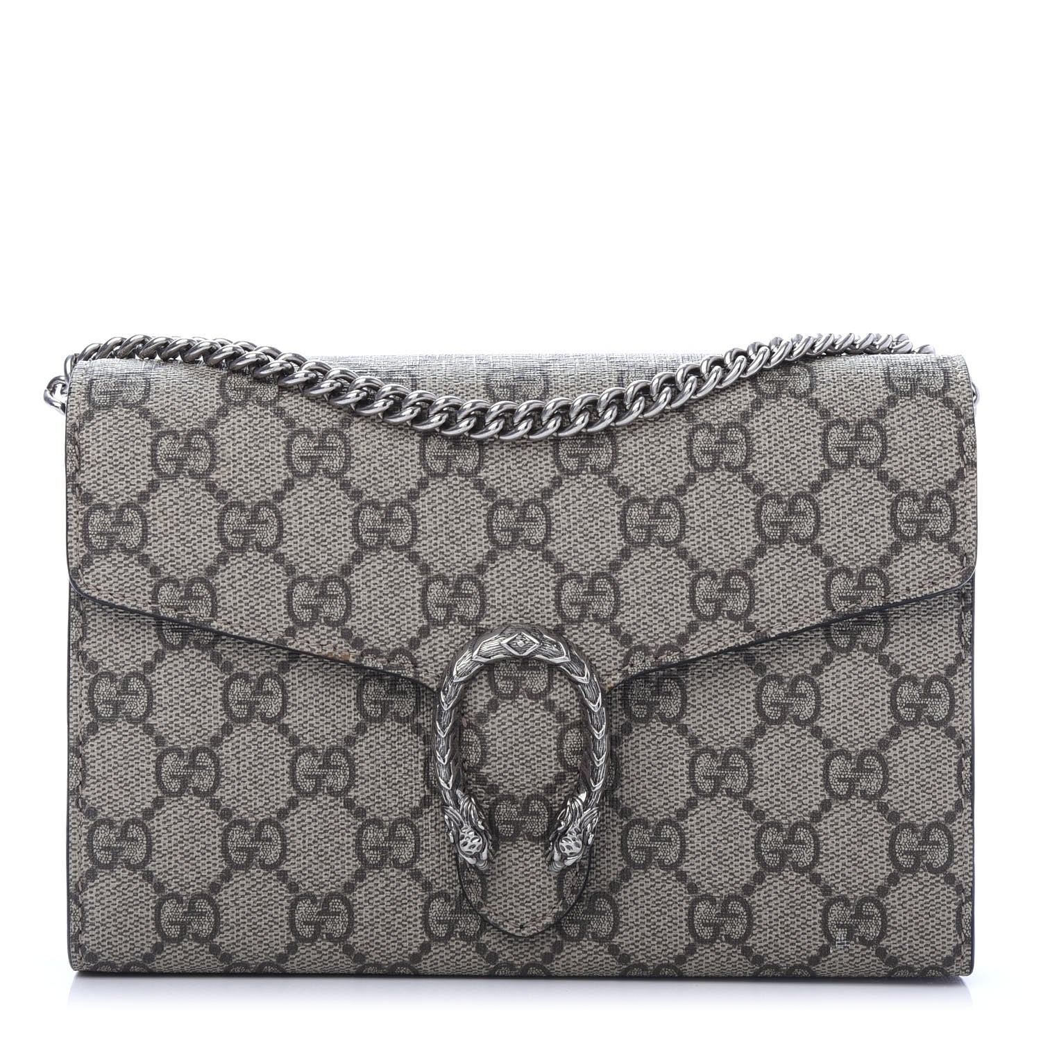 Gucci GG Supreme Monogram Mini Dionysus Chain Wallet Beige Black 1 of 10