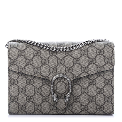 Gucci GG Supreme Monogram Mini Dionysus Chain Wallet Beige Black 1 of 10