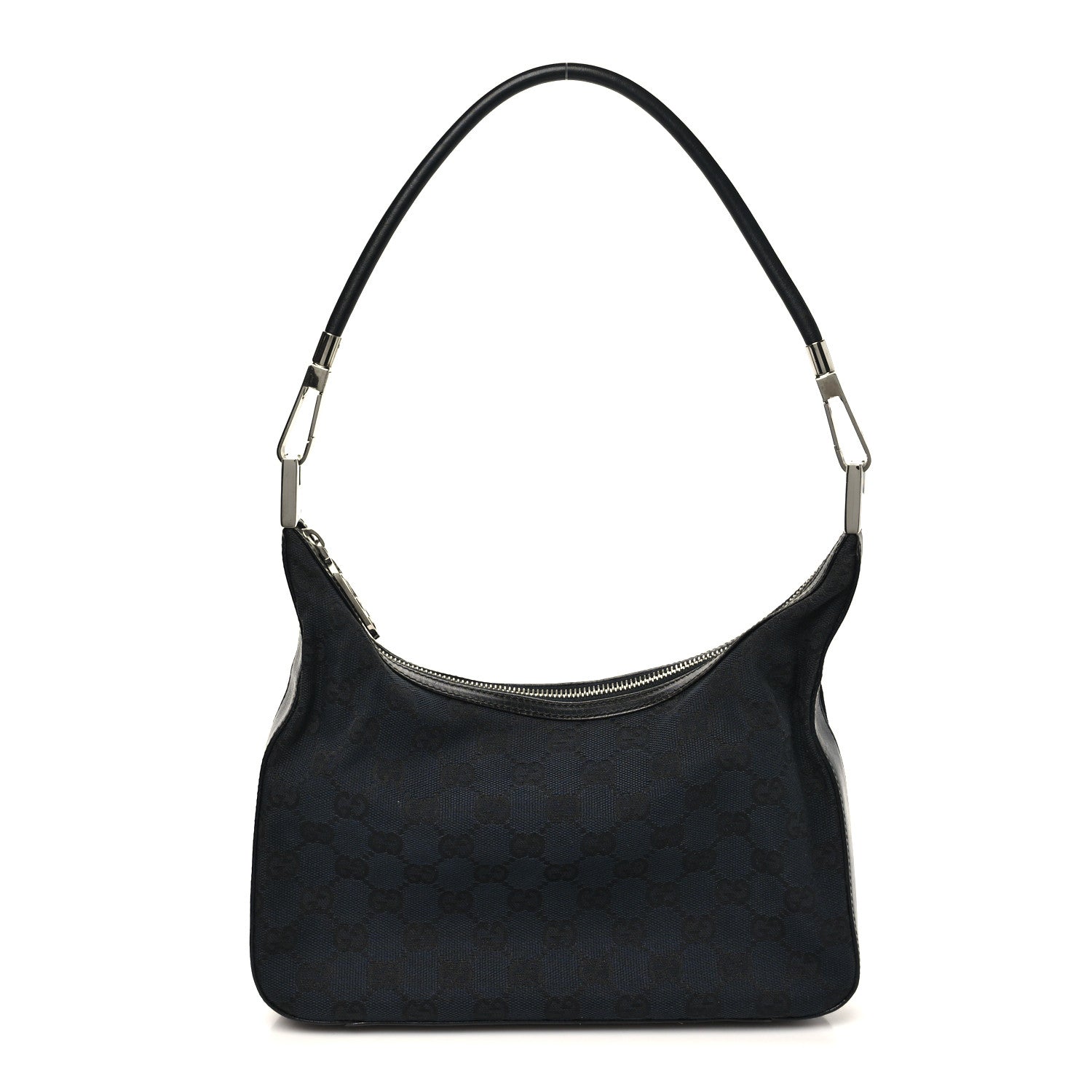 Gucci Monogram GG Clasp Hobo Black 1 of 10