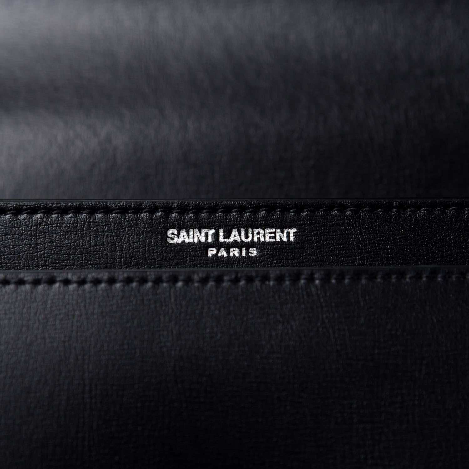 Saint Laurent Calfskin Medium Monogram Sunset Black 8 of 8