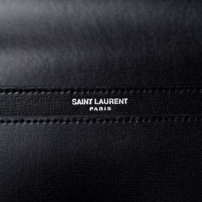Saint Laurent Calfskin Medium Monogram Sunset Black 8 of 8