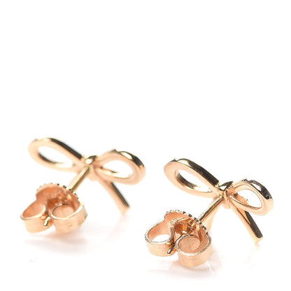 Tiffany 18K Yellow Gold Bow Earrings 3 of 5