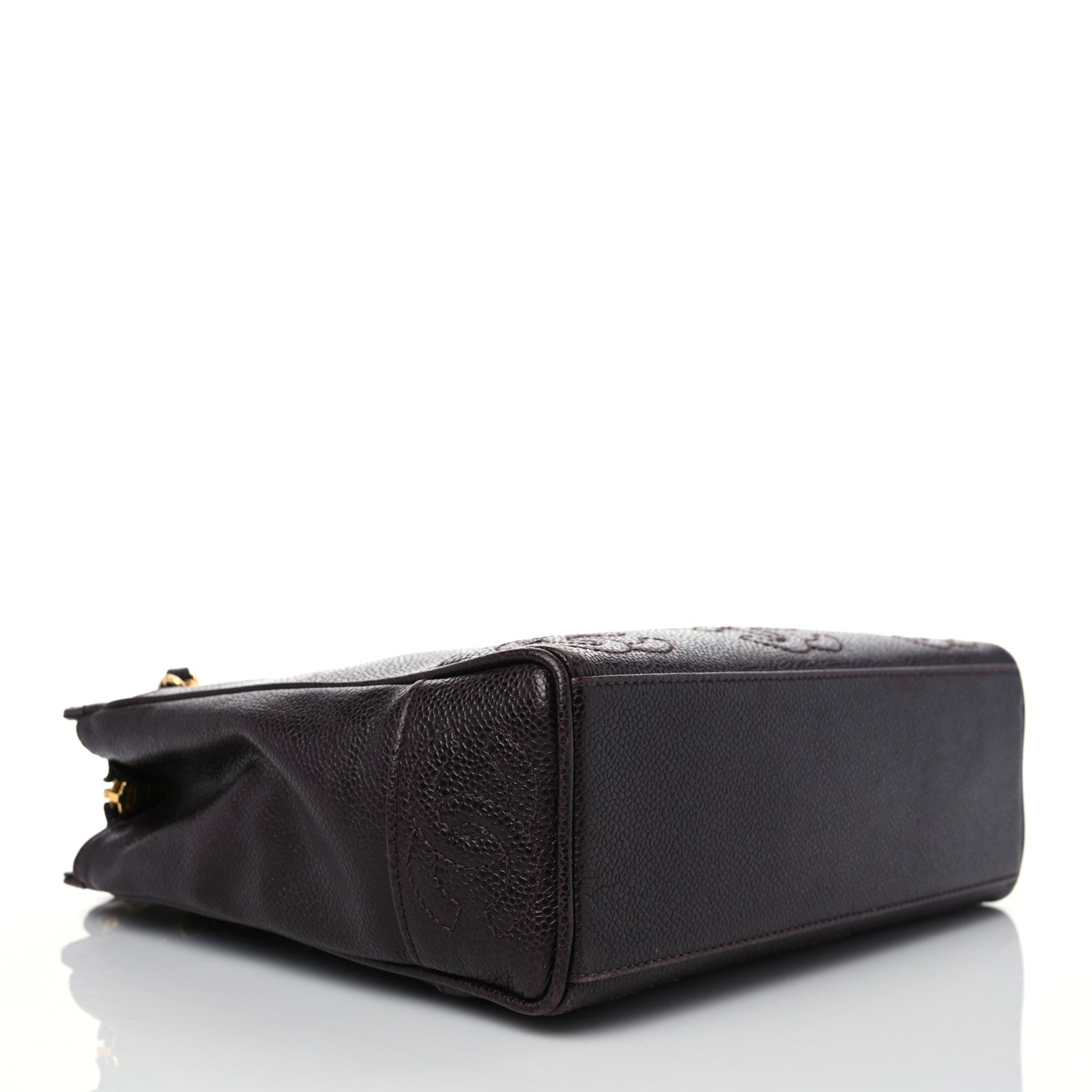 Chanel Caviar CC Shoulder Bag Dark Brown 3 of 8