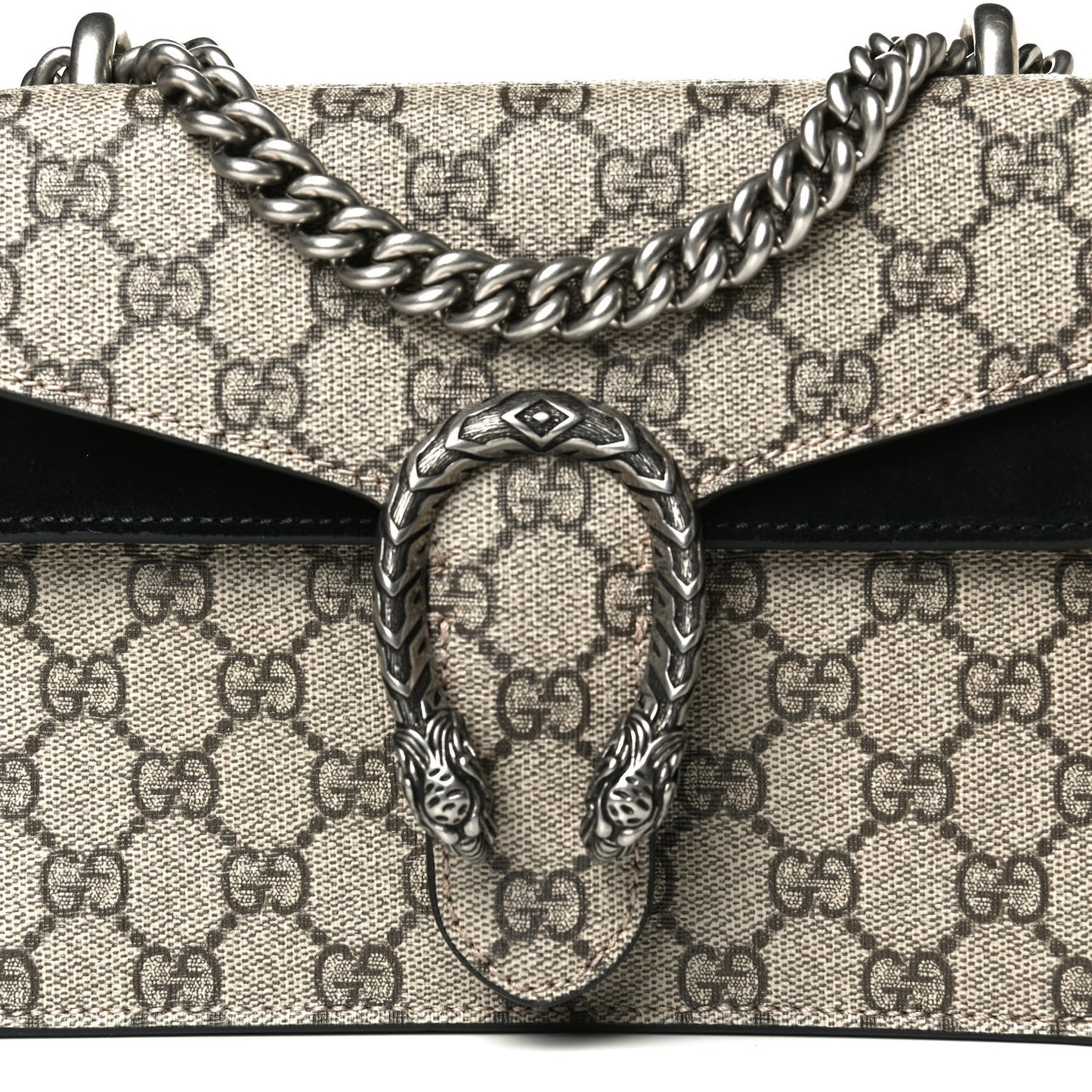GG Supreme Monogram Mini Dionysus Shoulder Bag Black