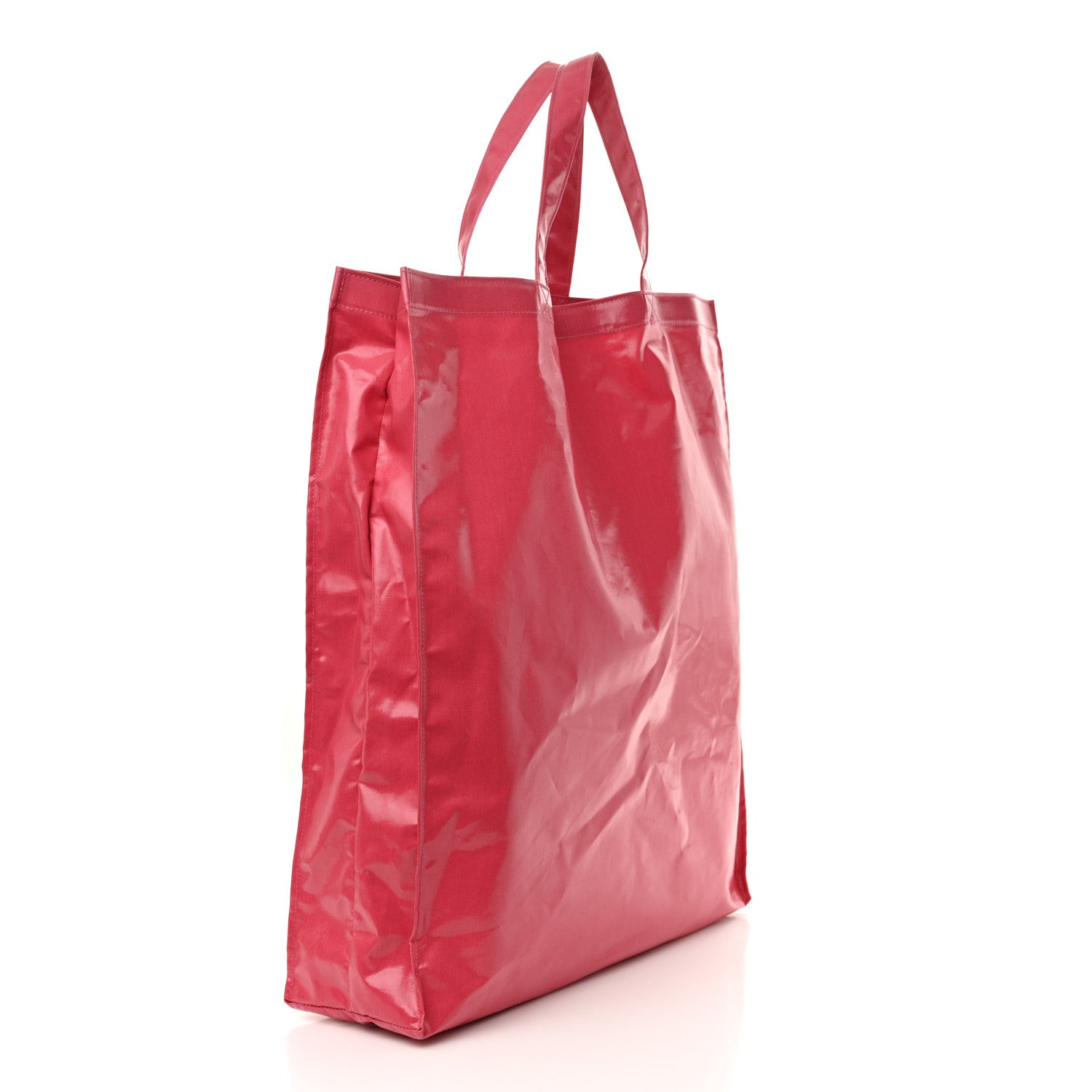 Gucci Patent Canvas Frame Logo Vertical Tote Glam Pink 3 of 11