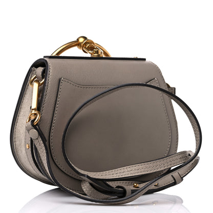 Chloe Calfskin Suede Small Nile Bracelet Bag Motty Grey 3 of 9