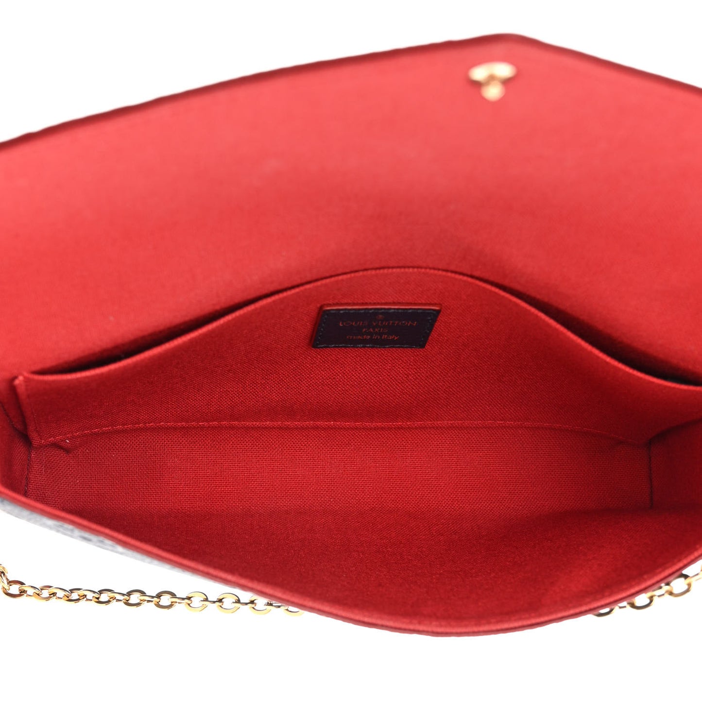 Empreinte Pochette Felicie Chain Wallet Marine Rouge