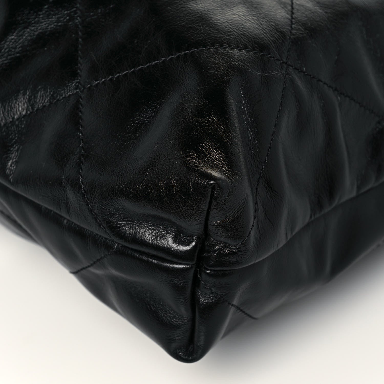 Chanel Shiny Calfskin Quilted Chanel 22 Black 13 of 14