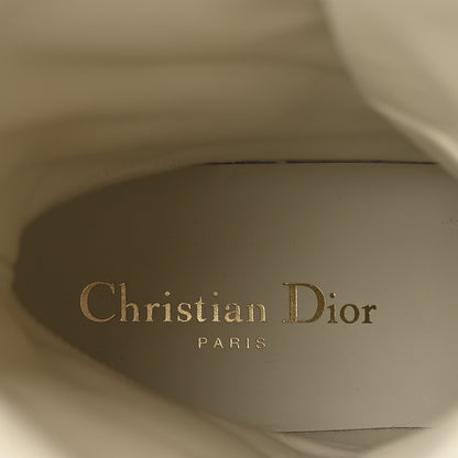 Christian Dior Calfskin Cannage D-Leader Ankle Boots 39.5 White 9 of 10