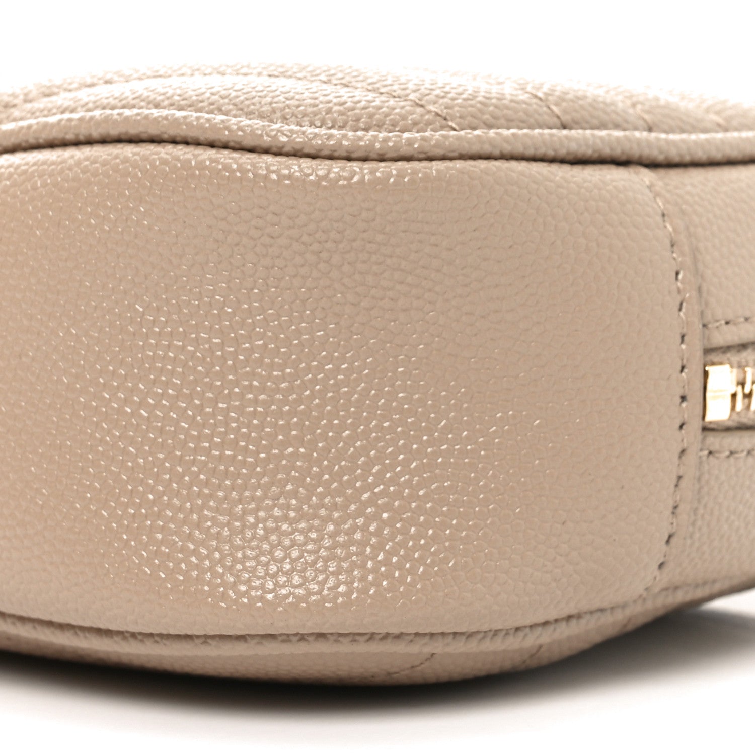 Saint Laurent Grain De Poudre Matelasse Monogram Mini Lou Camera Bag Dark Beige 10 of 11