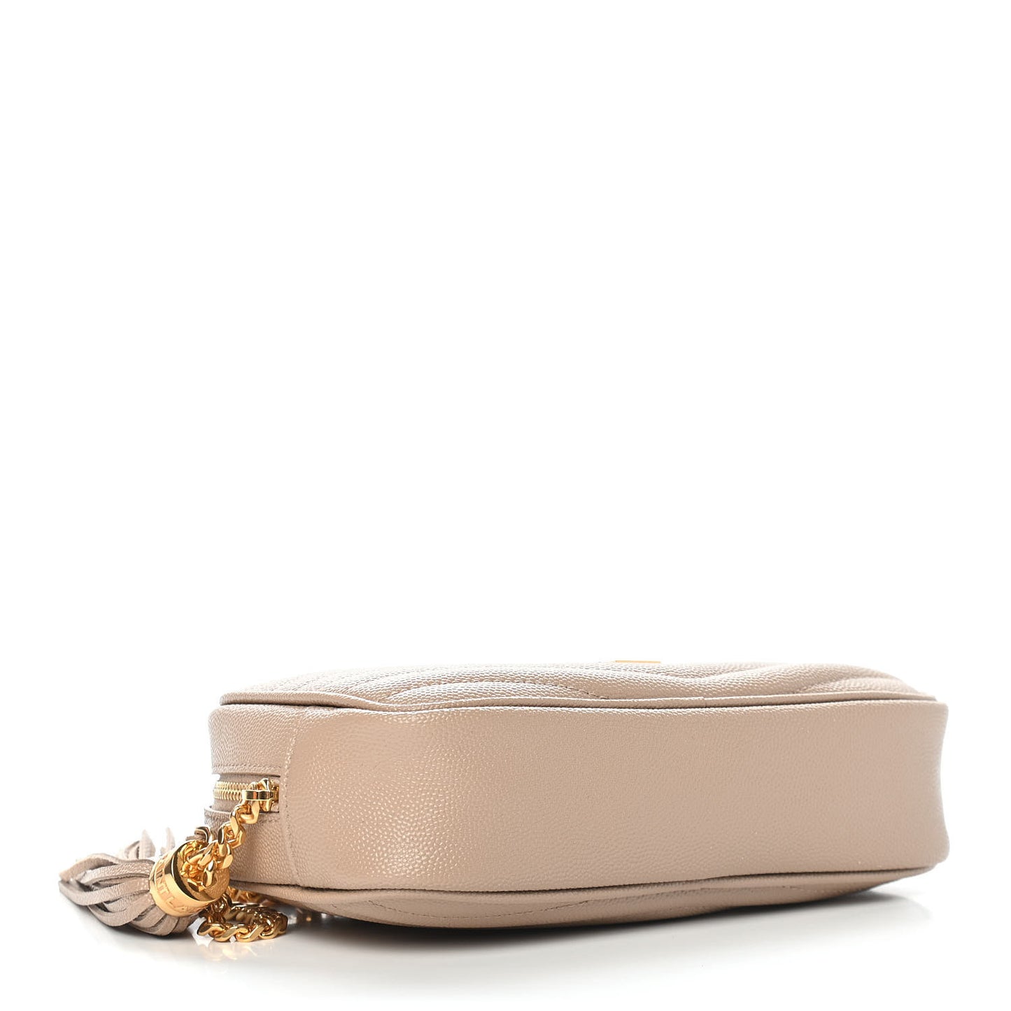 Grain De Poudre Matelasse Monogram Mini Lou Camera Bag Dark Beige