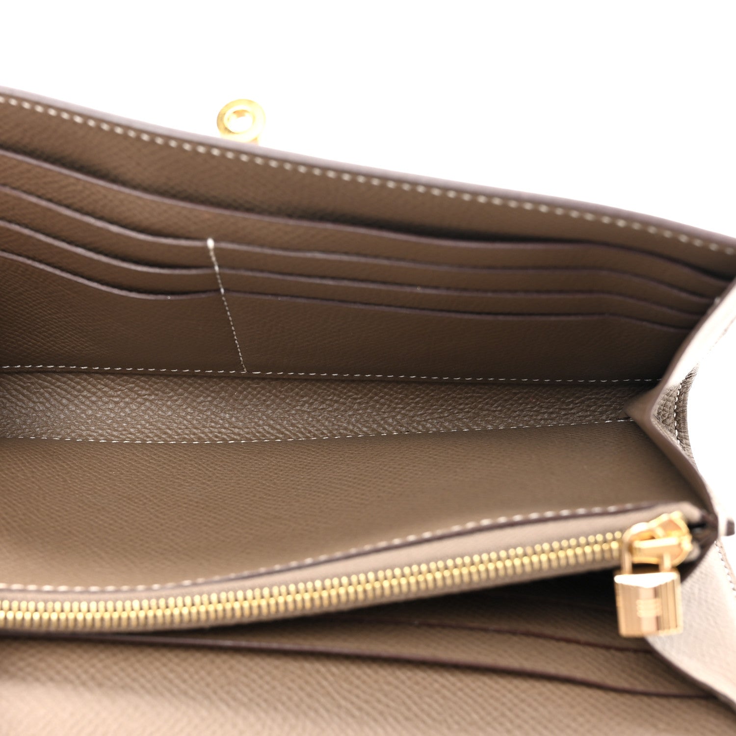 Hermes Epsom Kelly Longue Wallet Etoupe 5 of 11
