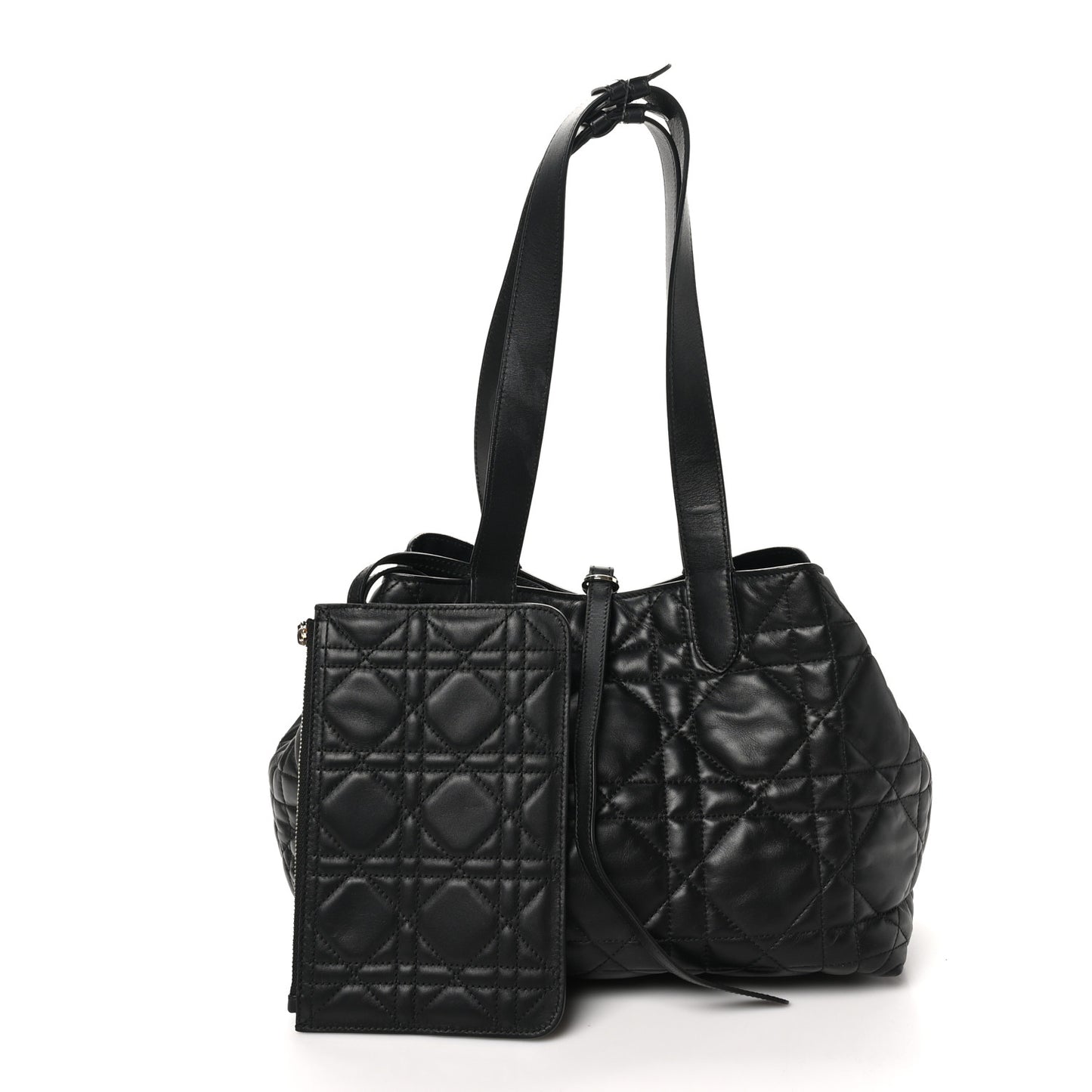 Calfskin Macrocannage Medium Toujours Black