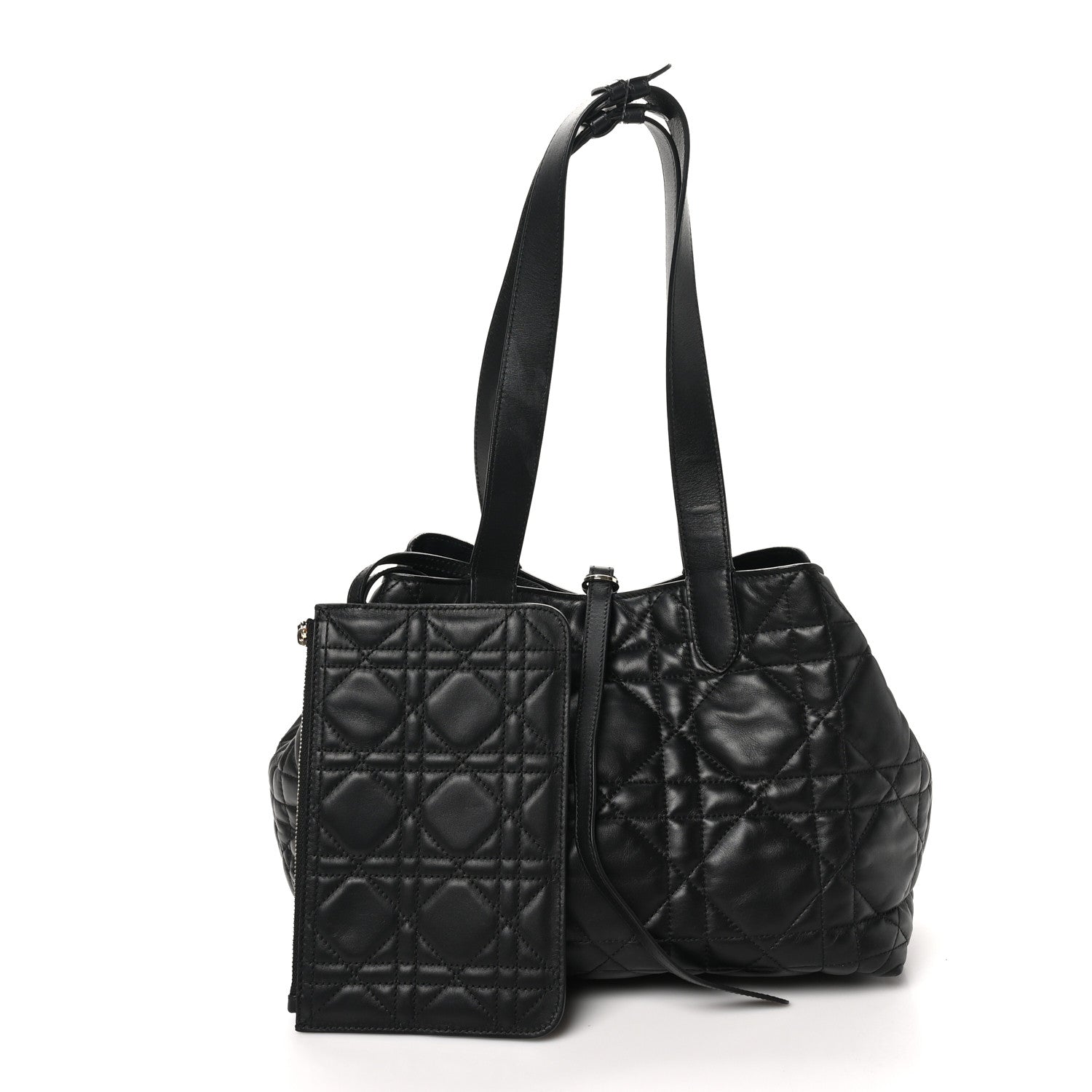 Christian Dior Calfskin Macrocannage Medium Toujours Black 2 of 10