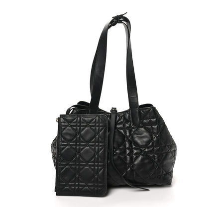 Christian Dior Calfskin Macrocannage Medium Toujours Black 2 of 10