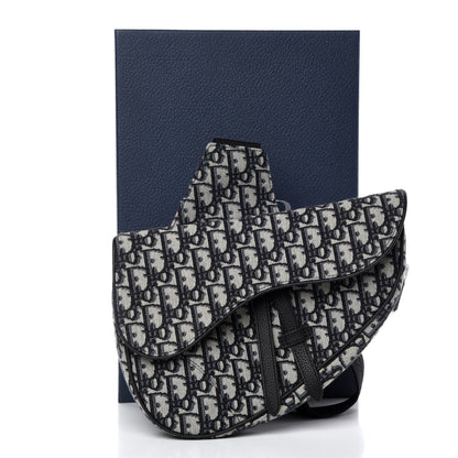 Christian Dior Oblique Saddle Bag Blue 8 of 8