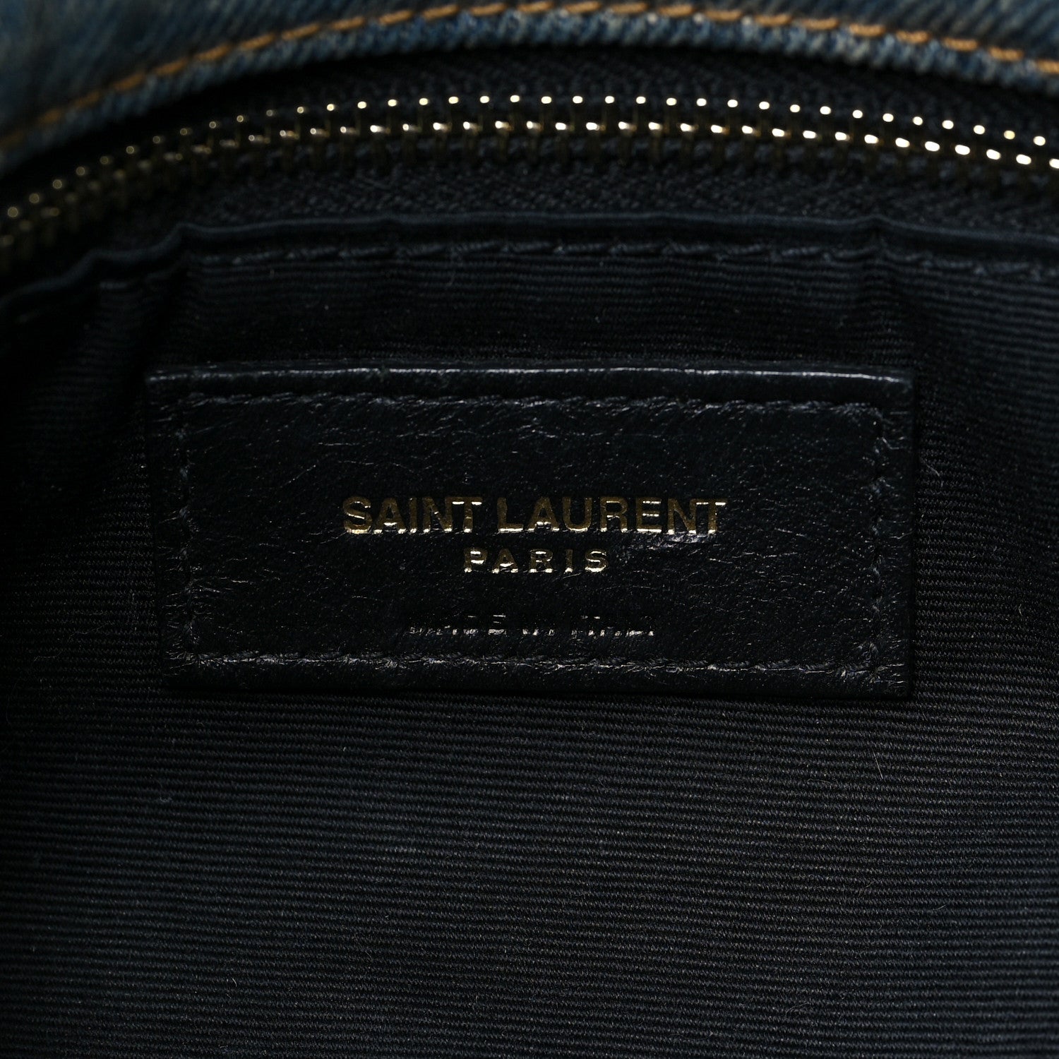 Saint Laurent Denim Quilted Small Loulou Puffer Monogram Chain Satchel Blue Cinnamon 6 of 7
