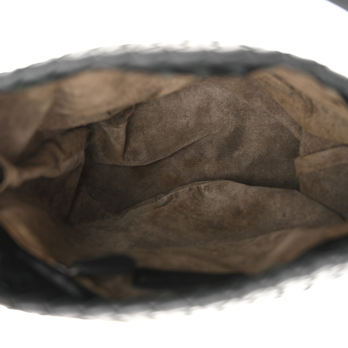 Nappa Intrecciato Bucket Bag Black