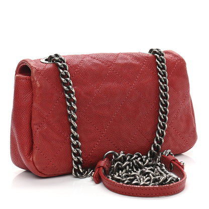 Chanel Caviar Quilted Mini Simply CC Flap Red 3 of 12