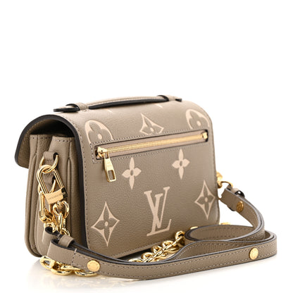 Louis Vuitton Empreinte Monogram Giant Pochette Metis East West Tourterelle Creme 3 of 10