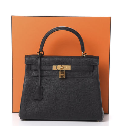 Hermes Togo Kelly Retourne 28 Black 12 of 12