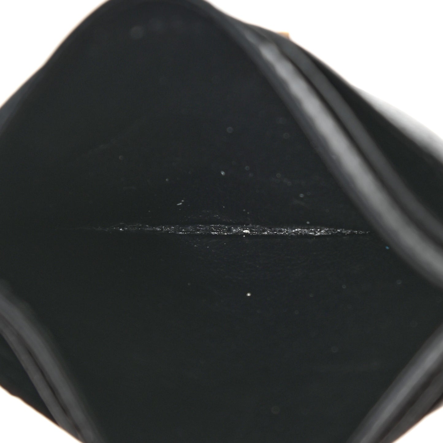 Grain De Poudre Matelasse Chevron Monogram Credit Card Case Black