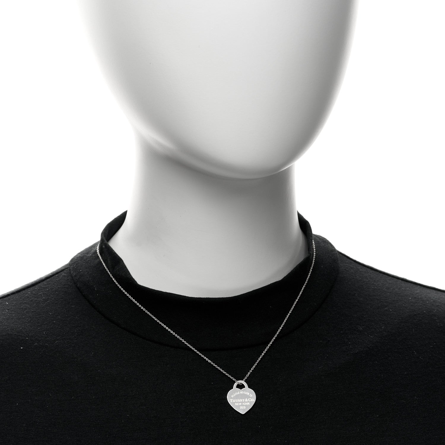 Tiffany Sterling Silver Small Return To Tiffany Heart Pendant Necklace 2 of 6