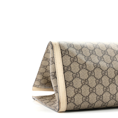 Gucci GG Supreme Monogram Medium Padlock Tote White 9 of 11