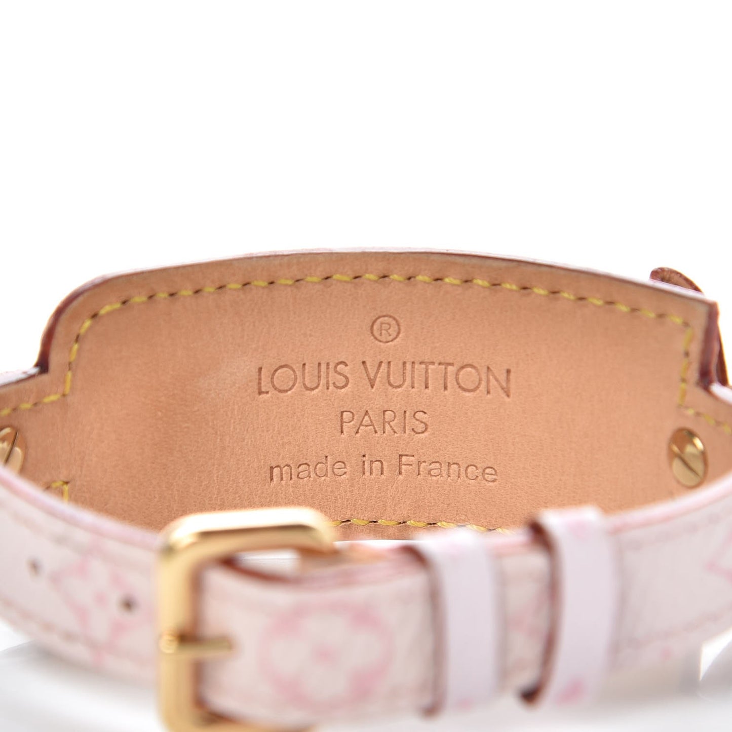 Monogram Cherry Blossom Address Wish Bracelet Pink
