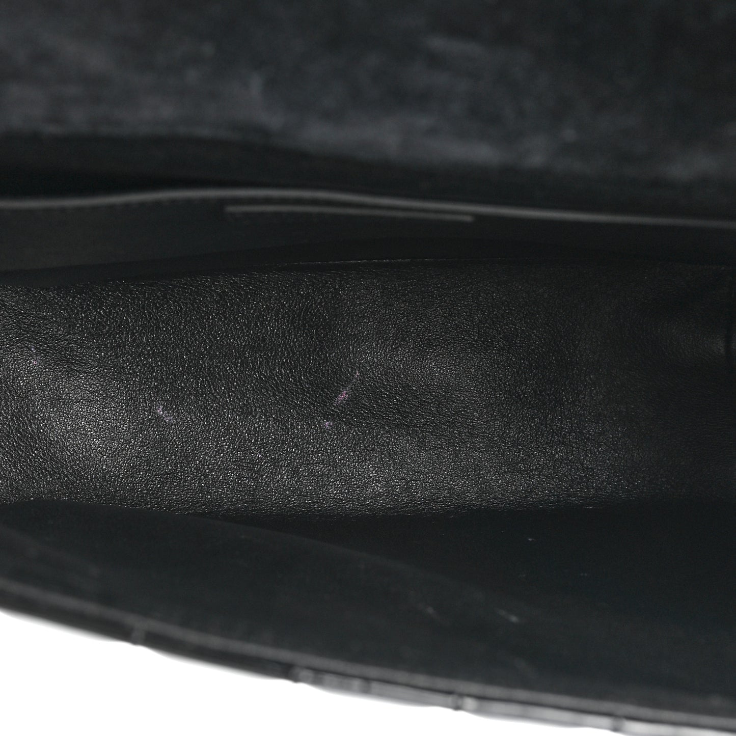 Patent Matelasse Monogram Large Vicky Chain Bag Black