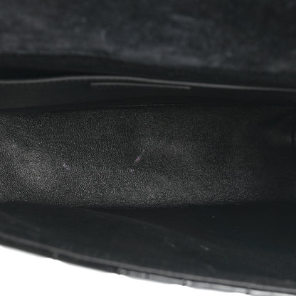 Saint Laurent Patent Matelasse Monogram Large Vicky Chain Bag Black 5 of 16