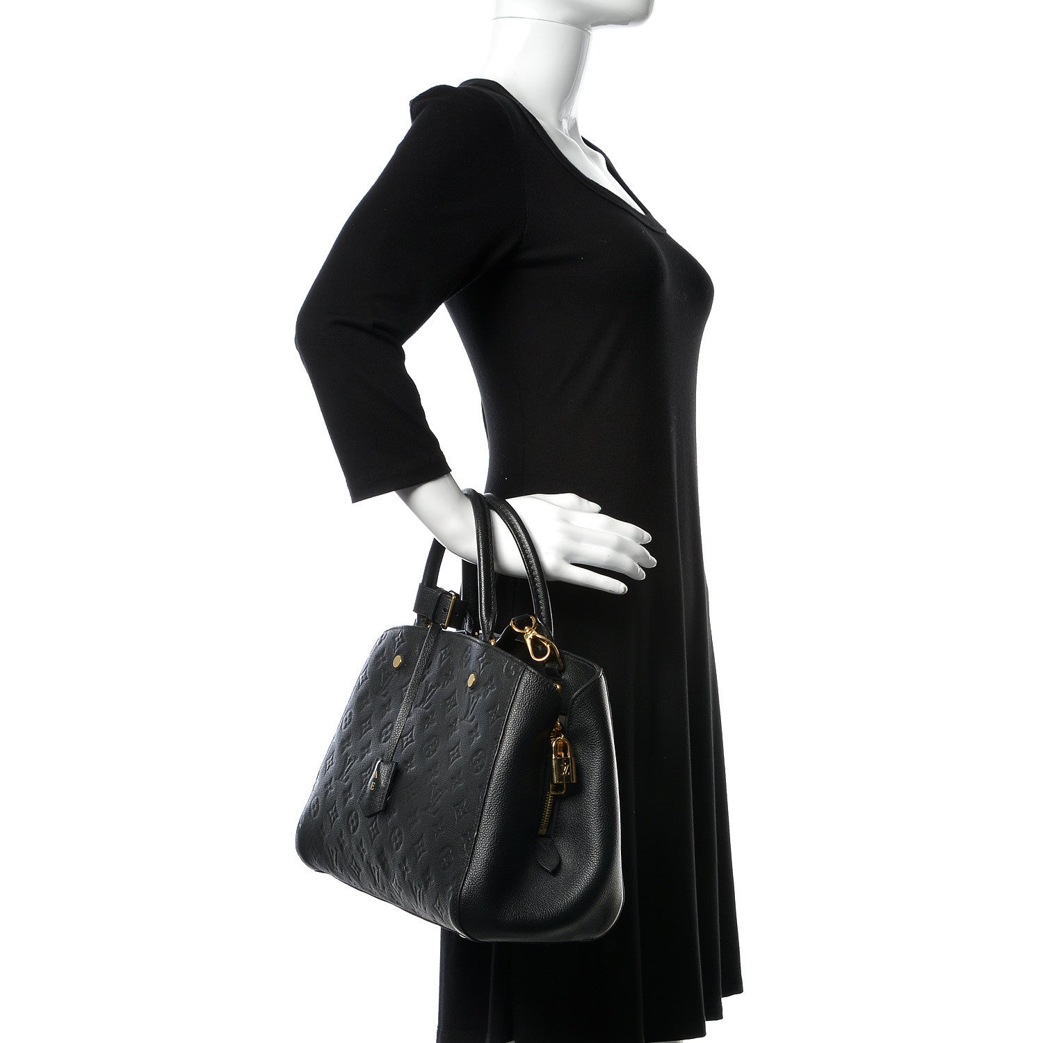 Louis Vuitton Empreinte Montaigne MM Black 2 of 17