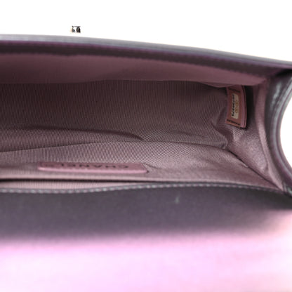 Chanel Iridescent Patent Calfskin PVC Quilted Small Boy Flap Light Purple 5 of 10