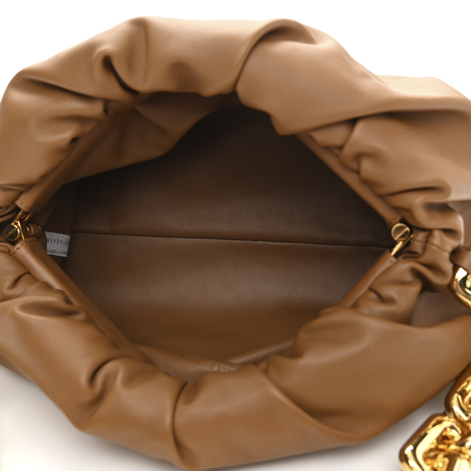 Bottega Veneta Calfskin The Pouch Chain Moutarde 5 of 10