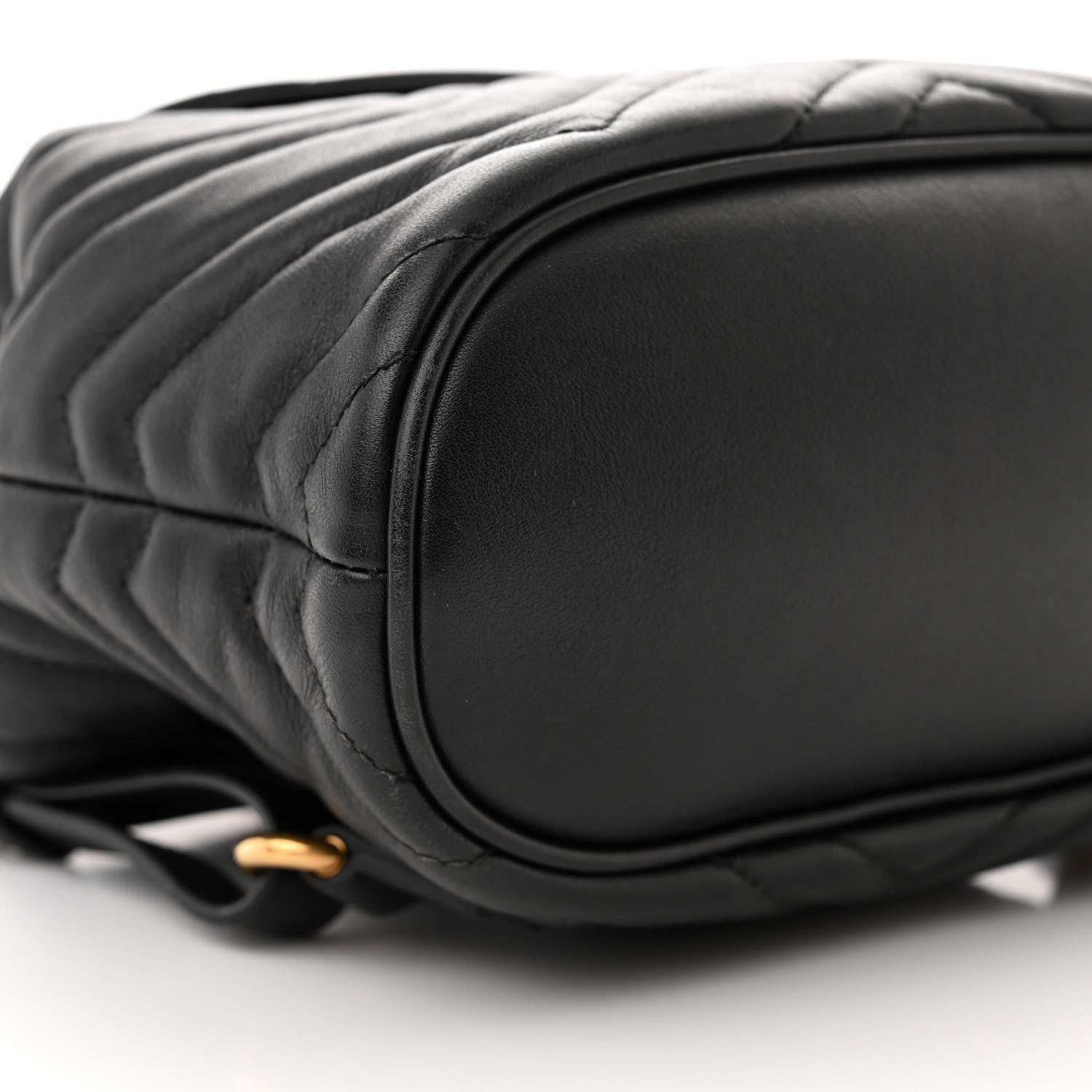 Gucci Calfskin Matelasse GG Marmont Flap Backpack Black 8 of 14