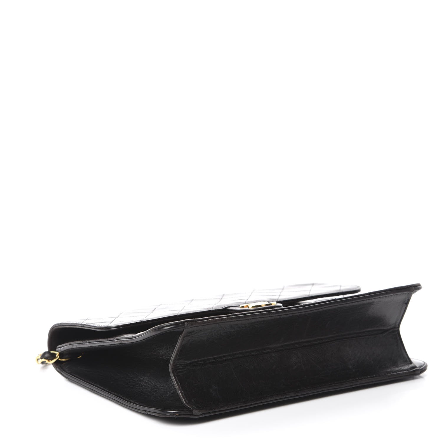 Chanel Lambskin Quilted Medium Single Flap Black 4 of 17