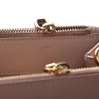 Prada Saffiano Small Galleria Double Zip Tote Cammeo 9 of 14