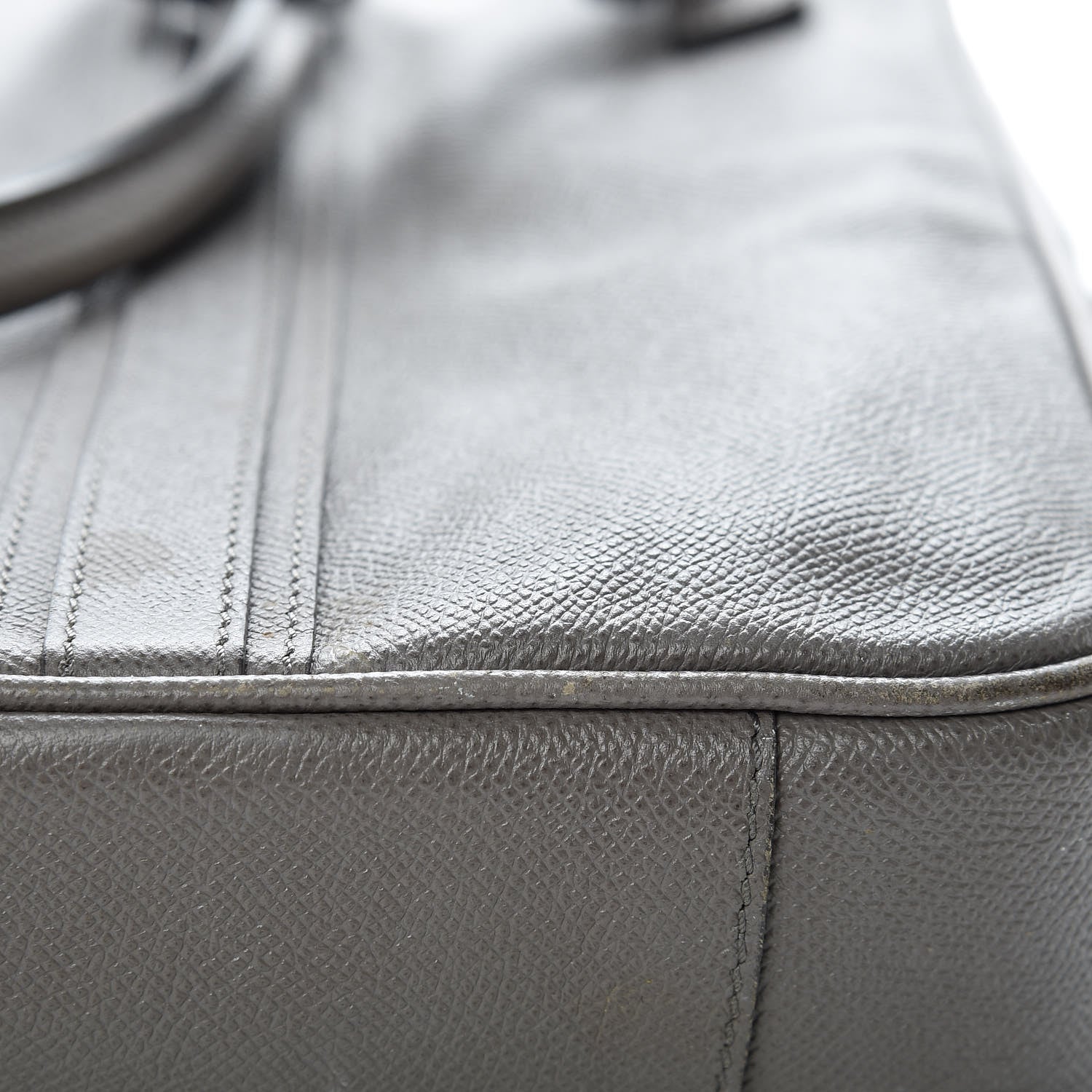 Burberry Textured Calfskin Briefcase Grey 15 of 17