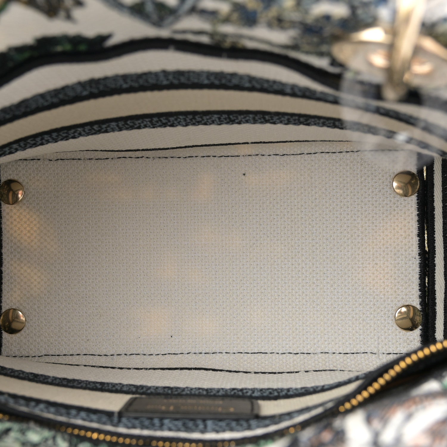 Christian Dior Canvas Embroidered Etoile de Voyage Medium Lady D-Lite Multicolor 5 of 12