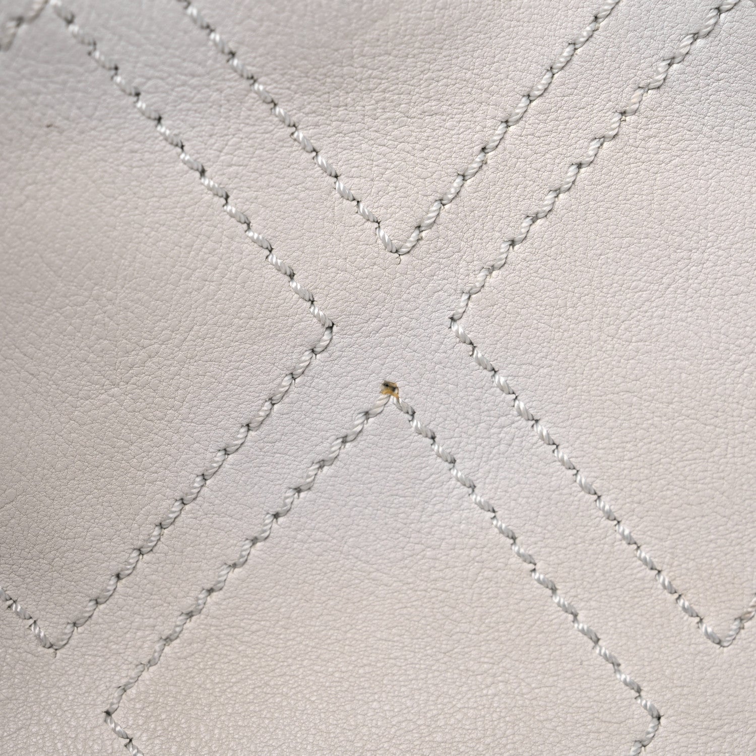 Chanel Calfskin Small Diamond Stitch Tote White 15 of 18