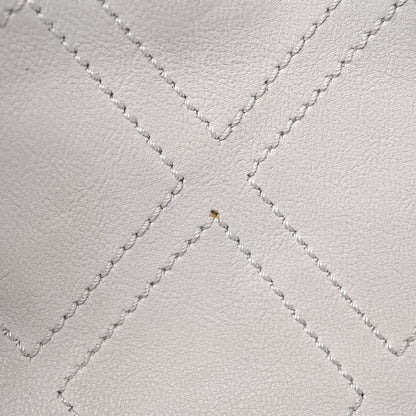 Chanel Calfskin Small Diamond Stitch Tote White 15 of 18