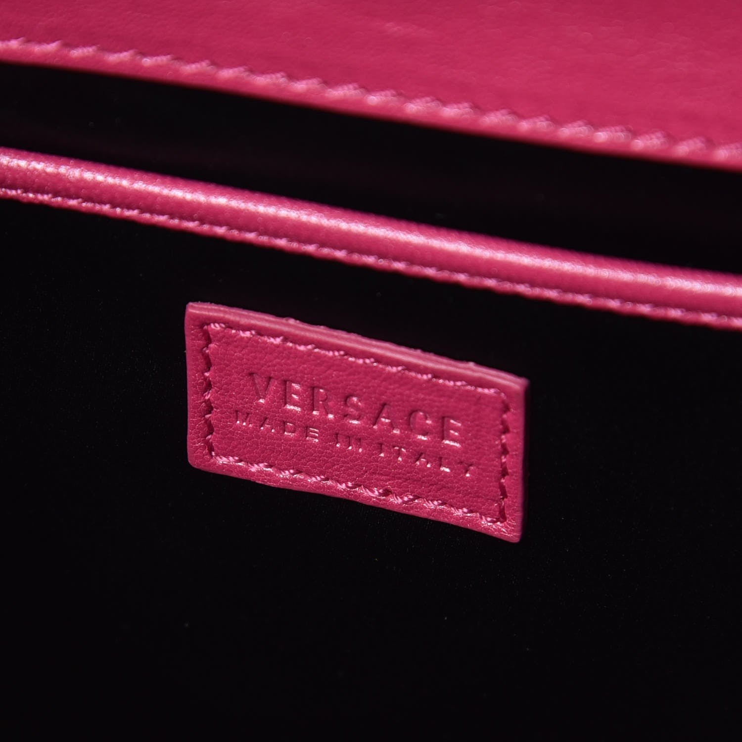 Versace Patent Calfskin Small Day Bag Pink 6 of 15