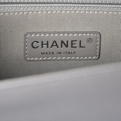 Chanel Lambskin Quilted Large Boy Flap Grey 6 of 8