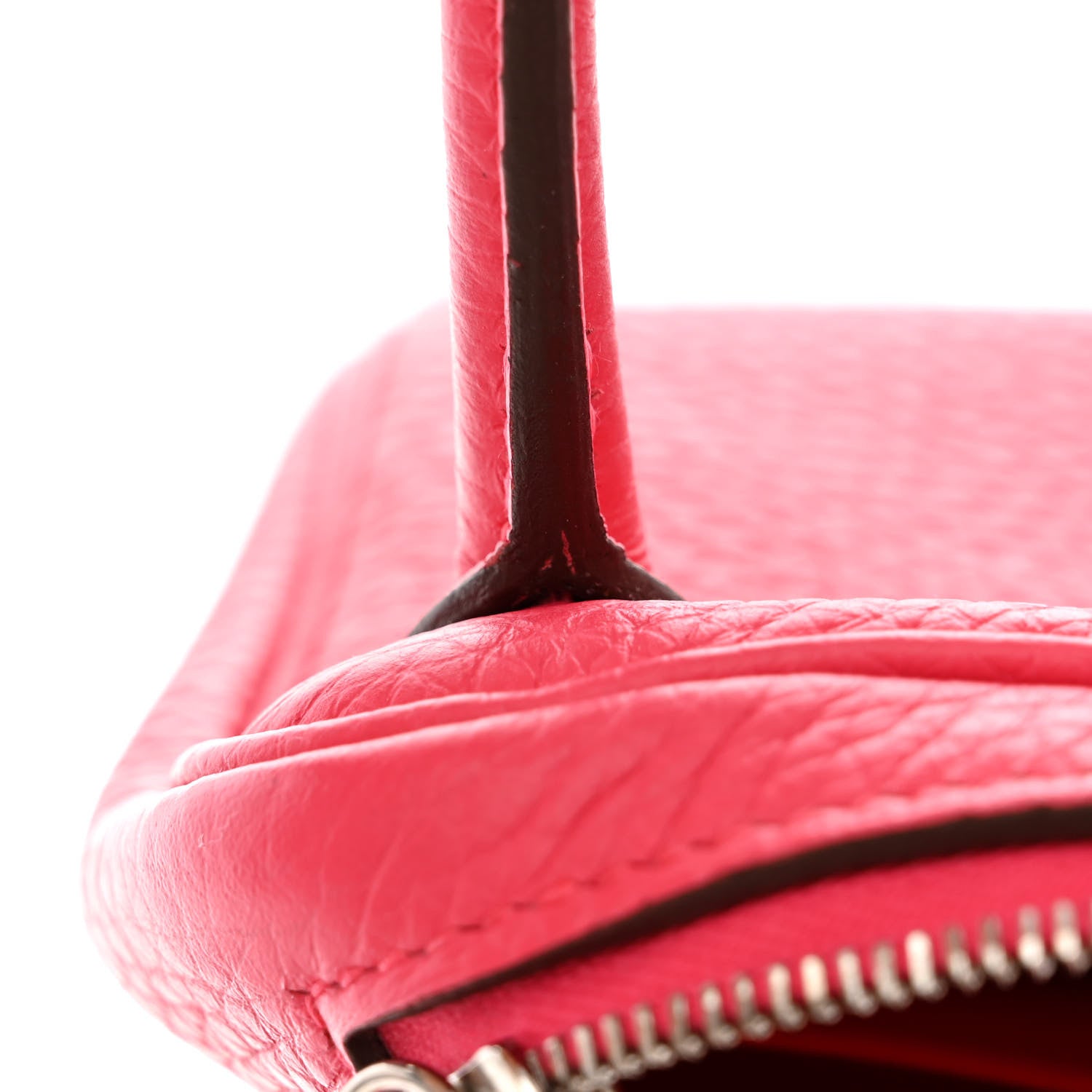 Hermes Taurillon Clemence Mini Lindy 20 Rose Extreme 11 of 12