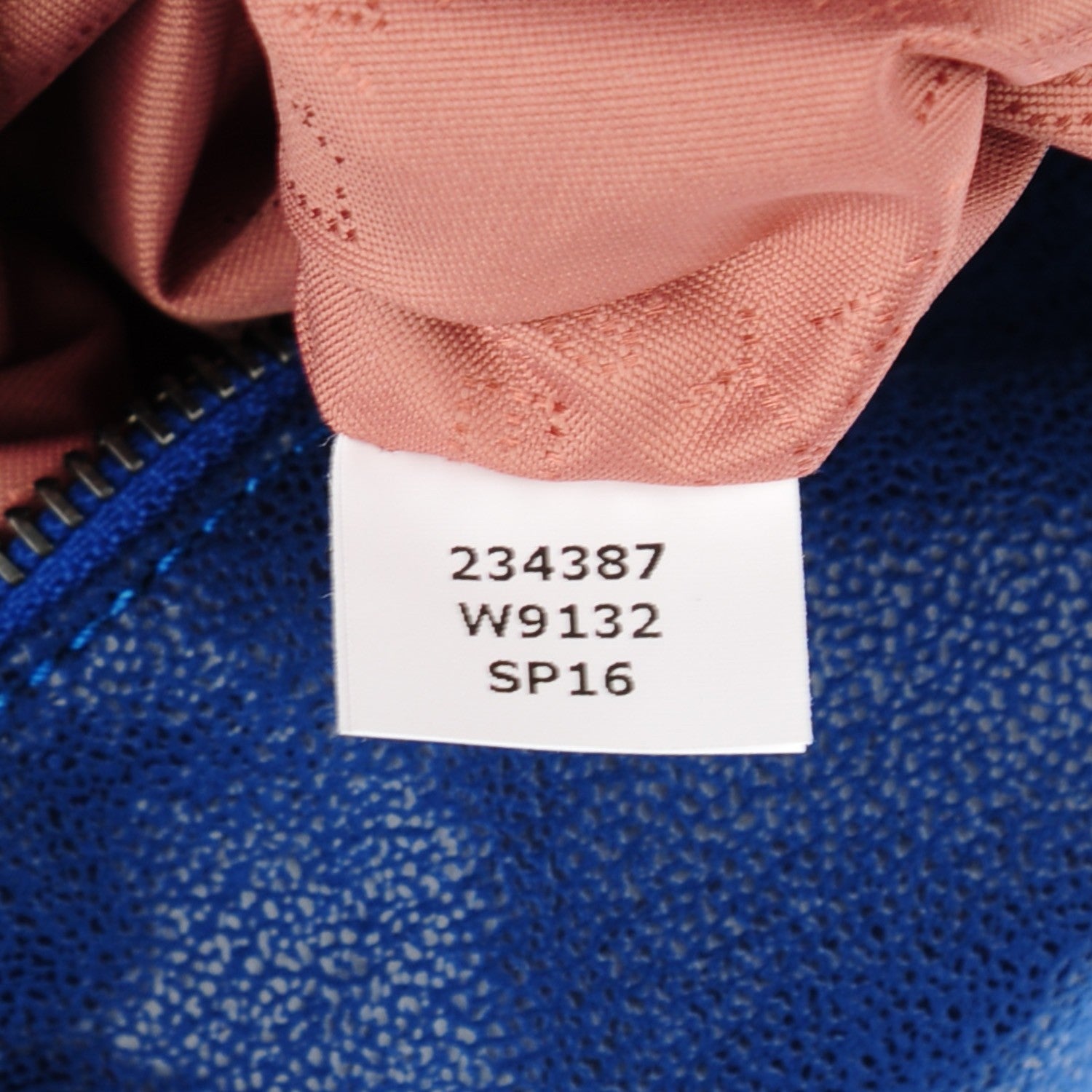 Stella McCartney Shaggy Deer Small Falabella Fold Over Tote Blue 7 of 9