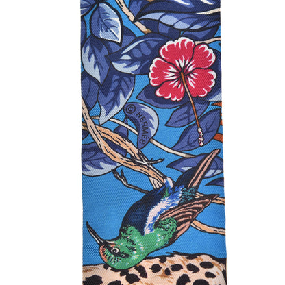 Hermes Silk Jungle Love Love Twilly Bleu Gitane Gris Bleuete 4 of 4
