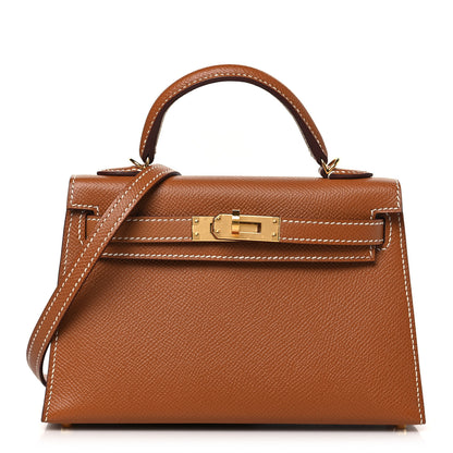 Hermes Epsom Mini Kelly Sellier 20 Gold 1 of 10