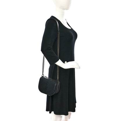 Chanel Snakeskin Box Kisslock Crosssbody Black 2 of 14